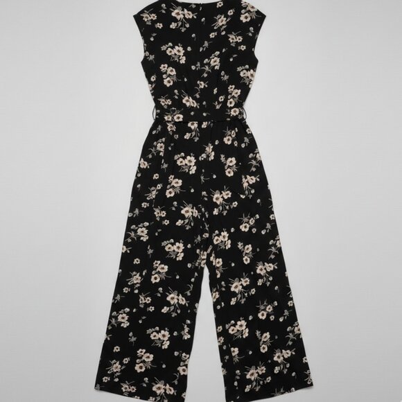 NWOT Sienna Sky Womens Black Floral Print Jumpsuit XS - Picture 6 of 11